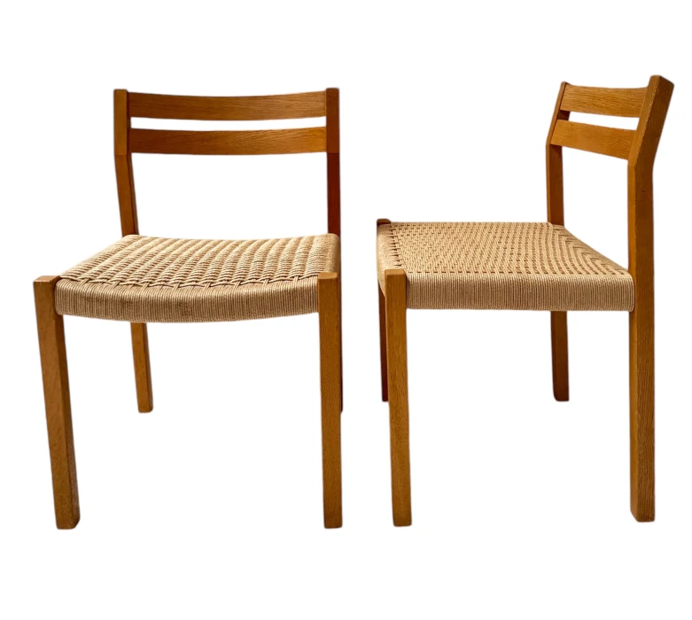 Set of 12 Mid-Century Modern 401 Dining Room Chairs by Niels Otto Møller, 1970s